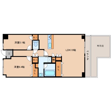 桜井駅 徒歩10分 1階の物件間取画像